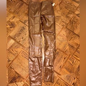 Brownie Colorblock Leather Pants main image 1